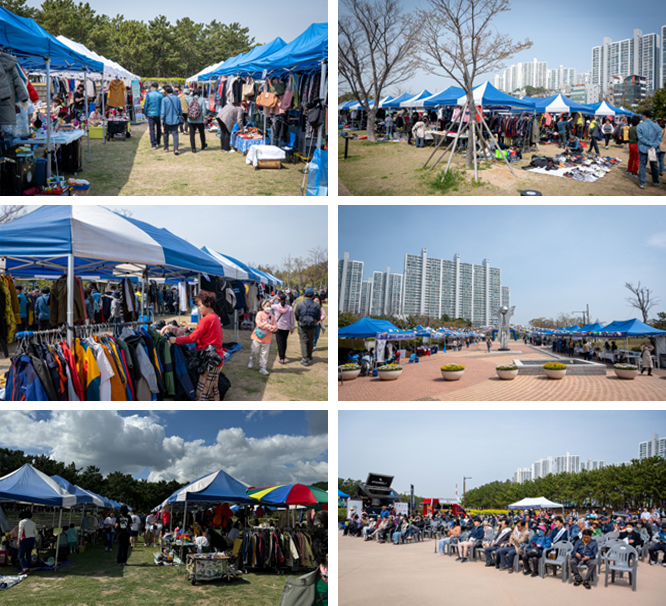 2024년 다대포해변 알뜰장터 개최사진